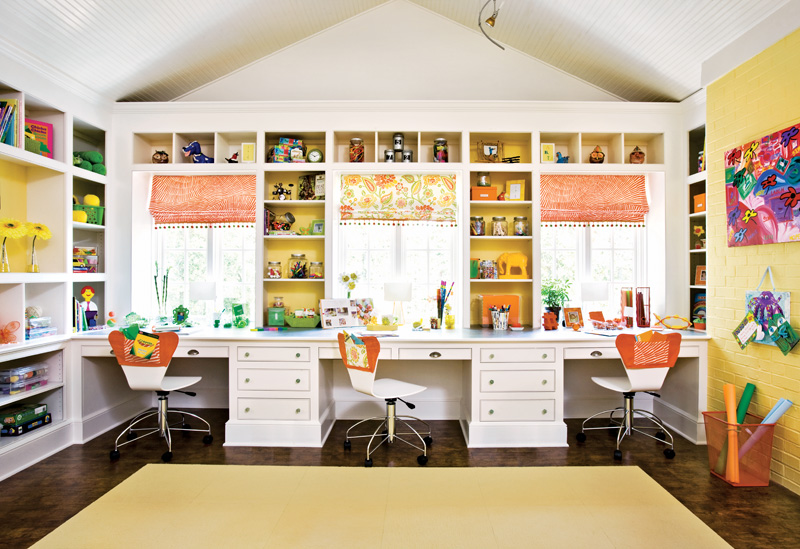 The creative craft room at 3639 Tuxedo Road...Arthur Blank's home that was recently sold in Buckhead.